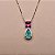 COLAR GOTA VERDE E SQUARE PINK - Imagem 1