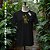 Camiseta Orixá Iemanjá Dourada Axé em Preto - Imagem 3