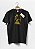 Camiseta Orixá Oxóssi Dourado Axé em Preto - Imagem 1