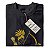 Camiseta Orixá Oxóssi Dourado Axé em Preto - Imagem 2
