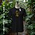 Camiseta Orixá Oxóssi Dourado Axé em Preto - Imagem 3