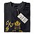 Camiseta Orixá Xangô Dourado Axé em Preto - Imagem 2