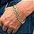 Pulseira Grumet Dupla de Ouro 18k com 15 Gramas - Largura de 10mm - Imagem 2
