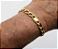 Pulseira Masculina Elos Ovais de Ouro 18k 8 Gramas - Imagem 2