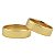 Par De Alianças Reta Quina Italiana de Ouro 18k - 12 Gramas - 6mm de Largura - Imagem 3