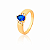 Anel de Formatura Feminino Gota Delicado de Ouro 18k - Cód. 5242 - Imagem 1