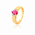 Anel de Formatura Feminino Gota Delicado de Ouro 18k - Cód. 5242 - Imagem 3