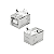 Conector USB B fêmea 90 graus para Impressora - Imagem 1