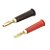 Plug Banana 4mm Preto e Vermelho - Par - Imagem 1