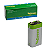 Bateria 9V Comum Green - Imagem 3
