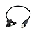 Cabo USB 2.0 Tipo-B macho x fêmea 30cm para painel - Imagem 3