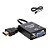 Conversor HDMI Macho para VGA Fêmea + Áudio 15cm Exbom - CC-HV100 - CC-HV100 - 1279 - Imagem 1