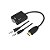 Conversor HDMI Macho para VGA Fêmea + Áudio - 12cm - 5+ - 075-0823 - 075-0823 - Imagem 1