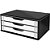 Suporte para Monitor MDF 3 Gavetas Preto com Branco Souza - 3349 - 3349 - Imagem 3