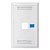 Espelho para Caixa 4x2 para 1 Keystone Branco Seccon SecLan - K-GL-1218A - K-GL-1218A - Imagem 1