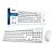 Kit Teclado + Mouse sem Fio Exbom Branco - 4367 - BK-S1000K - 4367 - BK-S1000K - Imagem 1