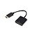 Conversor DisplayPort Macho para HDMI Fêmea Preto XC-ADP-24 - Flex - com Cabo de 19cm - XC-ADP-24 - Imagem 3