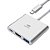 Conversor USB Type-C 3.1 Macho para HDMI 4K, USB 3.0 e Type-C C3tech - HU-D10SI - HU-D10SI - Imagem 1