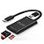 Conversor USB Type-C 3.0 Macho para Leitor Cartão SD/Micro SD Porta USB 3.0 - F3 - 306 - 306 - Imagem 1