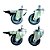 Kit Rodizio para Rack Piso com 4 Peças Até 120kg GForce - 432 - 432 - Imagem 3
