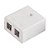 Caixa Sobrepor 2 Keystones RJ45 Vazio 180 graus Seccon SecLan - WT-2404B - WT-2404B - Imagem 1