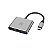 Conversor USB Type-C 3.0 Macho HDMI 4K, USB 3.0 e Type-C Multi Prata - AC446 - AC446 - Imagem 3