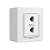 Tomada Rede RJ45 345-E2/CP 2x2 com Espelho Branco com Caixinha - Vendido Unitário - 345-E2/CP - Imagem 2