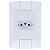 Tomada 2 Pinos + Terra 20A Aria com Espelho 4x2 Branco Tramontina - 57241/013 - 57241/013 - Imagem 2