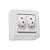 Caixa Sobrepor 2 Tomadas 2 Pinos + Terra 10A LizFlex Branco Tramontina - 57304/012 - 57304/012 - Imagem 3