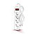 Filtro de Linha Megatron com 4 Tomadas 10A 3 Pinos Bivolt 1 Metro Branco - 249 - Circuit Breaker - 249 - Imagem 3