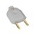 Plug Macho Tramontina 2 Pinos Redondo 10 Amperes Branco - 57402/202 - 131531 - Unitário - 57402/202 - Imagem 3