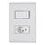 Interruptor 1 Simples 10A Tramontina Liz 57170/264 com 1 Tomada 10A + Espelho 4x2 Branco - 57170/264 - Imagem 1