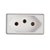 Tomada modulo 2 Pinos + Terra 10A Tramontina Liz, Lux2, Giz, Tablet, Lizflex, Plastibox Branco - 57115/030 - 57115/030 - Imagem 1