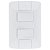 Interruptor 2 Simples 6A Tramontina Aria 57241/040 com Espelho 4x2 Branco - 57241/040 - Imagem 2