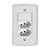 Interruptor 1 Simples 10A Tramontina Lux2 7145/087 com 2 Tomada + Espelho 4x2 Branco - 57145/087 - Imagem 2