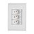 Tomada 2 Pinos + Terra 20A Liz Tripla com Espelho 4x2 Branco Tramontina - 57170/079 - 57170/079 - Imagem 2