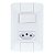 Interruptor 1 Simples 6A Tramontina Aria 57241/064 com 1 Tomada 10A + Espelho 4x2 Branco - 133299 - 57241/064 - Imagem 3