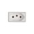 Tomada Módulo 2 Pinos + Terra 20A Tramontina Liz, Lux2, Giz, Tablet, Lizflex, Plastibox e Conduletes Branco - 57115/038 - 57115/038 - Imagem 1