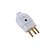 Plug Macho Tramontina 3 Pinos Redondo 20 Amperes Branco - 57402/007 - Unitário - 57402/007 - Imagem 1
