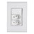 Interruptor 1 Simples 10A Tramontina Liz 57170/086 com 2 Tomada 20A + Espelho Branco - 57170/086 - Imagem 1