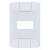 Espelho 4x2 para 1 Módulo Horizontal Branco Aria Tramontina - 57203/004 - 57203/004 - Imagem 1