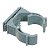 Abraçadeira para Eletroduto Tramontina Plastibox 1/2" Cinza 57255/001 - Unitário - 57255/001 - Imagem 2