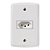 Tomada 2 Pinos + Terra 10A com Espelho 4x2 Lux2 Branco Tramontina - 57145/210 - 131539 - 57145/210 - Imagem 3