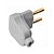 Plug Macho Angular Legrand Daneva 2 Pinos Redondo 10A Cinza - DN1665 - Unitário - DN1665 - Imagem 1