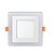 Luminária Plafon 6W+3W LED 6500k e 3000k 3 Estágios Quadrado 145x145x30mm de Embutir Bivolt Elgin - 48D63WERBM00 - 48D63WERBM00 - Imagem 1