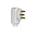 Plug Macho Legrand I Pial 3 Pinos Redondo 10 Amperes Branco - 615901 Unitário - 615901 - Imagem 1