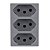 Tomada Módulo 2 Pinos + Terra 10A Triplex Pial Plus+ I Legrand Cinza - 615043CZ - 615043CZ - Imagem 2
