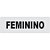 Placa Sinalização PVC Feminino 24X6 CM - PL-0004BR - PL-0004BR - Imagem 2