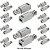 KIT com 10 Pares Vídeo Balun Passivo HD e Full HD Multilaser - SE123 - 350 Metros sem Rabicho - SE123 - Imagem 1