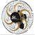Ventilador de Parede Venti Delta 40CM Bivolt 140 Watts 6 Pás Preto - 57-4300 - 57-4300 - Imagem 3